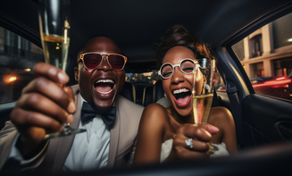 Chauffeur service for anniversary dinner in Centennial, CO